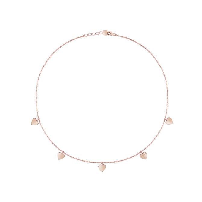 Salvini Necklace Pendant Hearts in Rose Gold