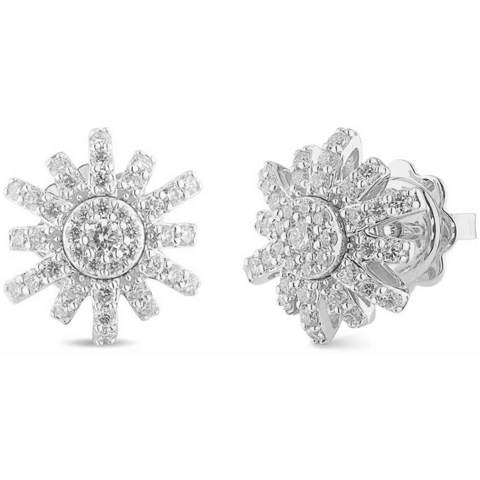 Salvini Sole earrings in white gold and diamonds