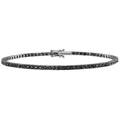 Salvini Tennis bracelet in white gold and black diamonds Salvini Tennis bracelet in white gold and black diamonds