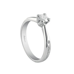 Salvini Virginia solitaire ring in white gold and diamonds