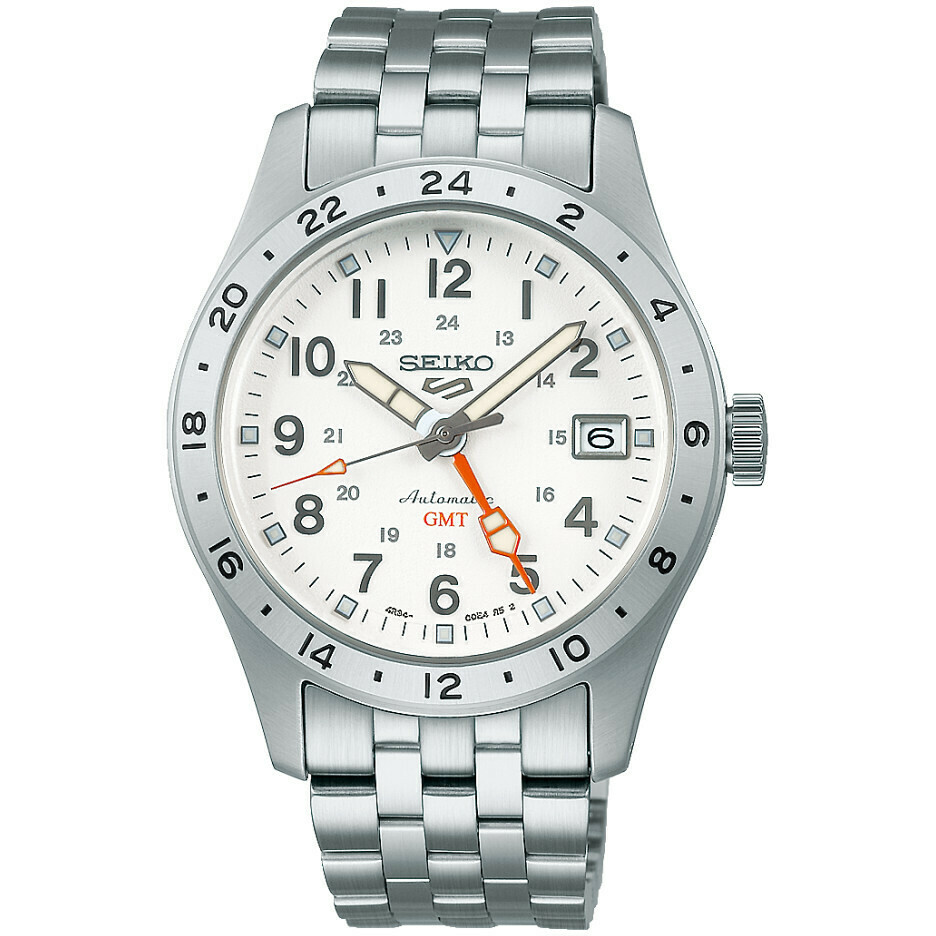 Seiko 5 Sport GMT White Watch