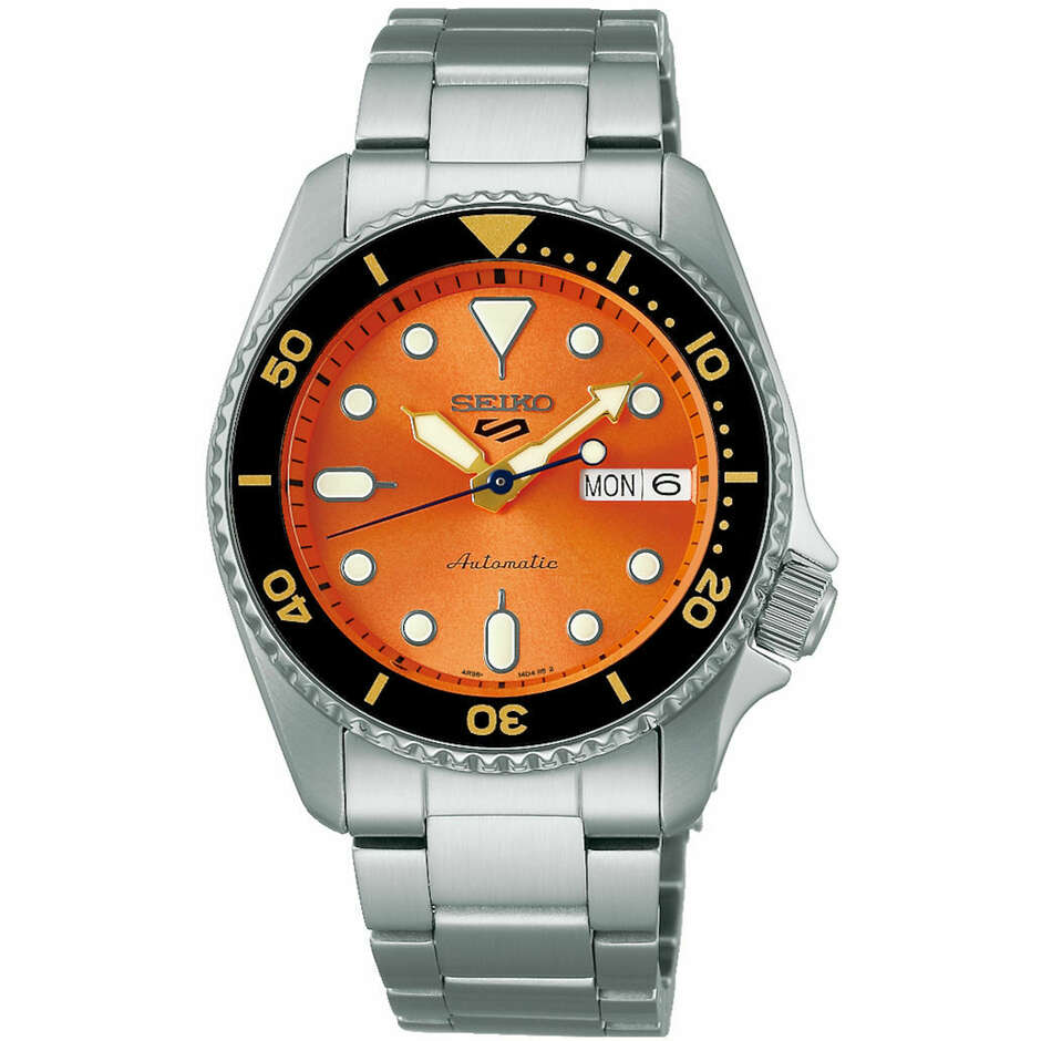 Seiko 5 Sports Automatic Midsize Orange 38mm Watch