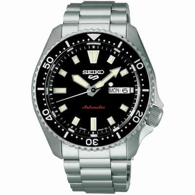 Seiko 5Sports SKX Black Steel Watch Seiko 5Sports SKX Black Steel Watch