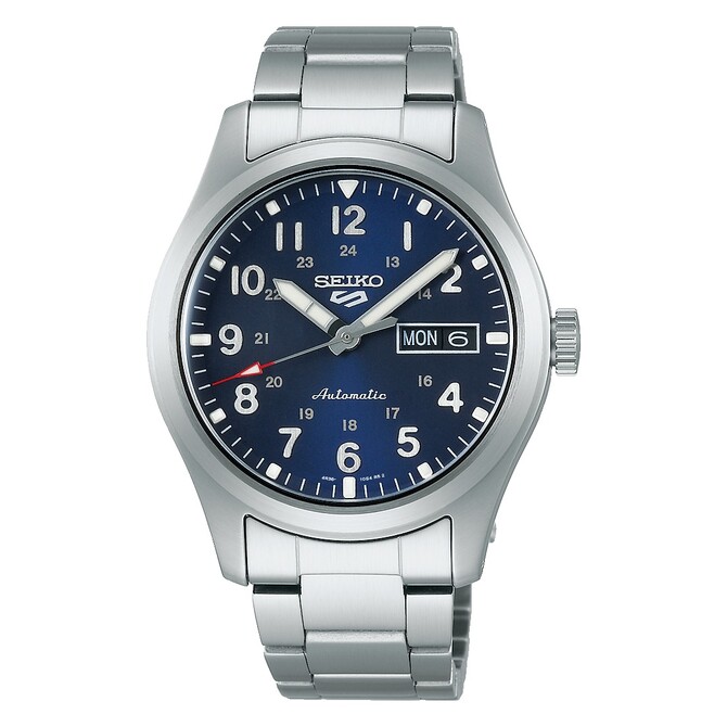 Seiko Automatic 5 Sports watch with blue dial