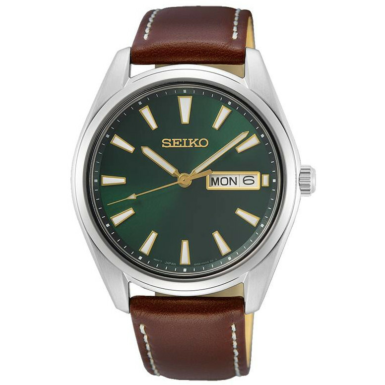 Seiko classic green men's watch SUR449P1 - Franco Cuomo gioielli