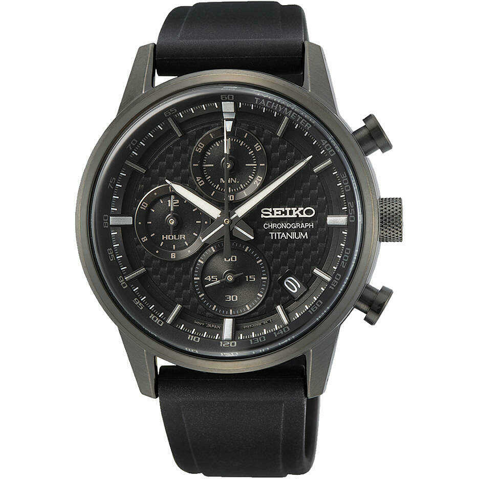 Seiko Men's Titanium Quartz Chronograph Watch