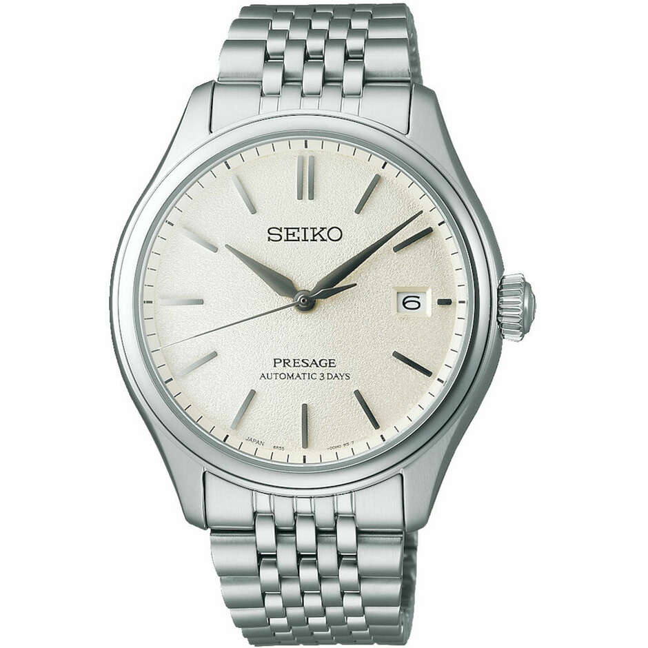 Seiko Presage Classic automatic white dial watch