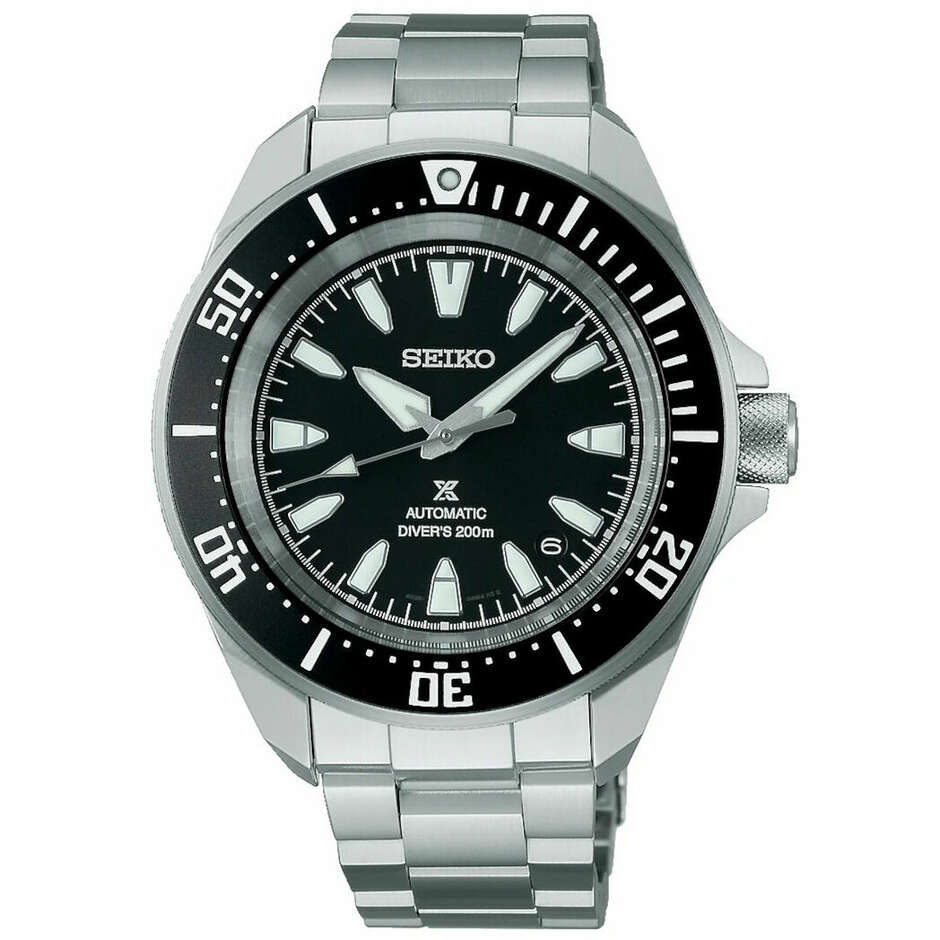 Seiko Prospex Samurai reduced black dial watch