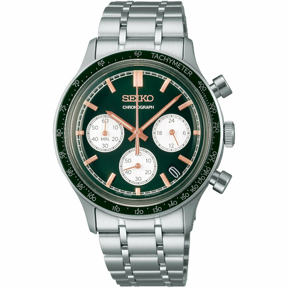 Seiko Sports Chronograph Green Watch