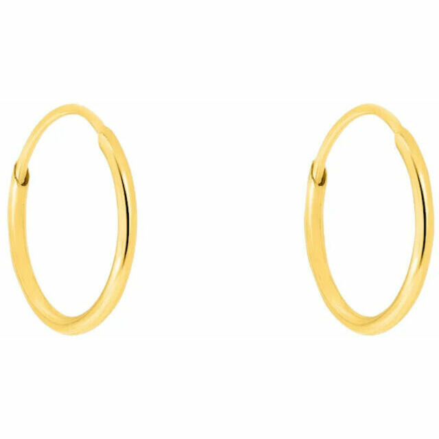 Stroili 8mm Gold Hoop Earrings