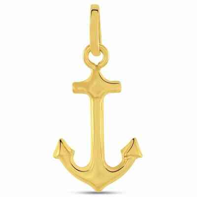 Stroili anchor pendant in yellow gold