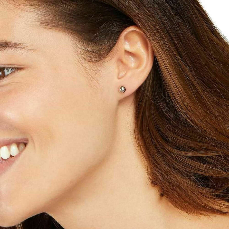 Stroili Bon Ton white gold lobe earrings