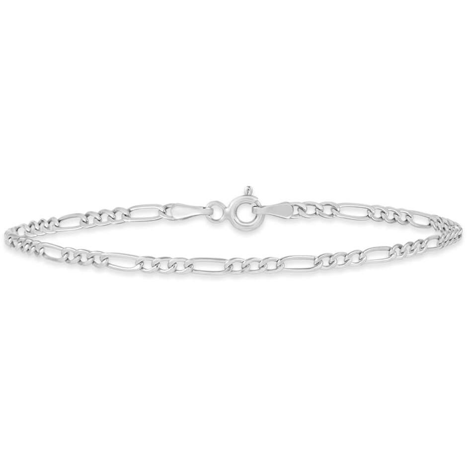 Stroili bracelet alternating chain in white gold