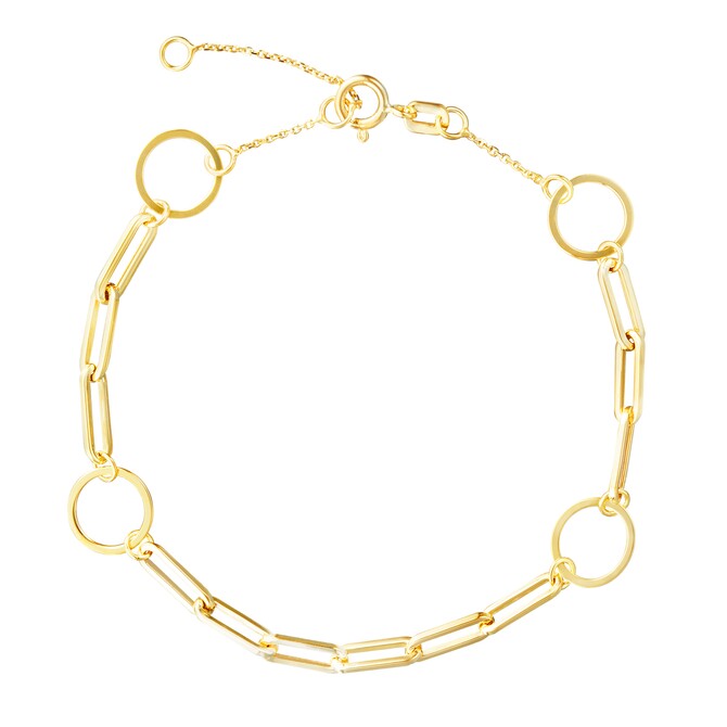 Stroili bracelet in yellow gold elongated fancy mesh