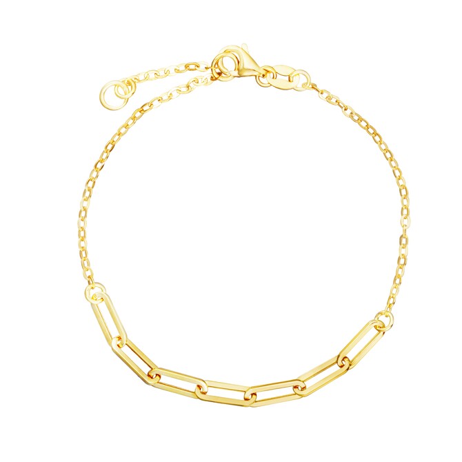 Stroili bracelet in yellow gold elongated forzatina mesh