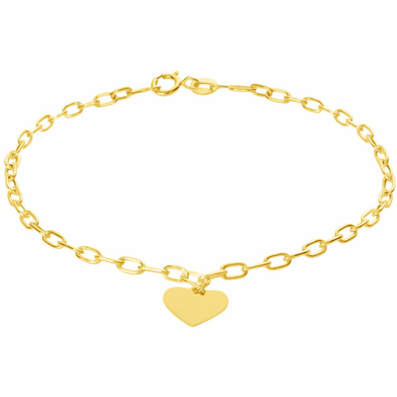 Stroili bracelet with heart pendant in yellow gold