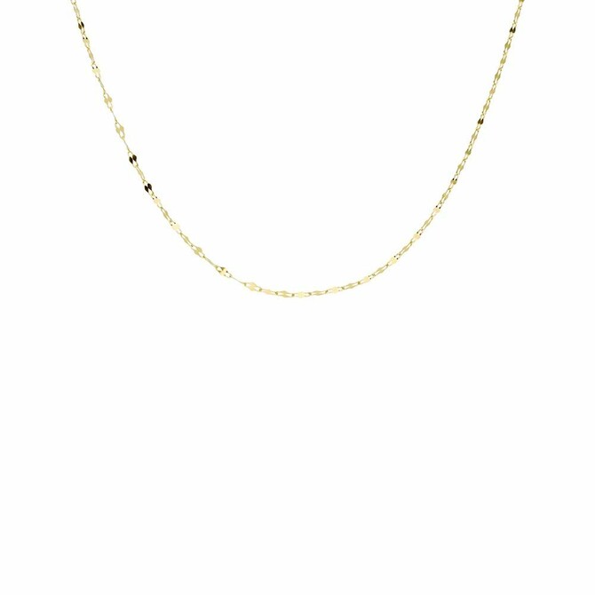 Stroili chain in yellow gold with forced mesh, 45 cm