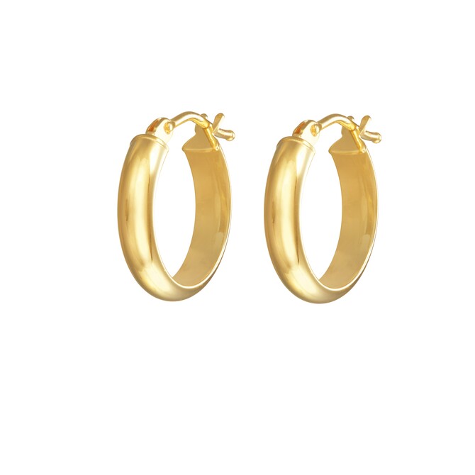 Stroili circle earrings in yellow gold