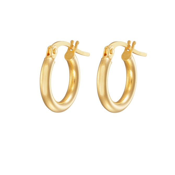 Stroili circle earrings in yellow gold