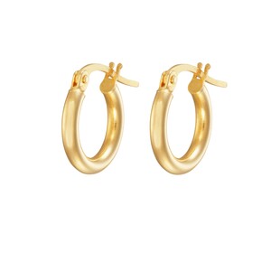 Stroili circle earrings in yellow gold