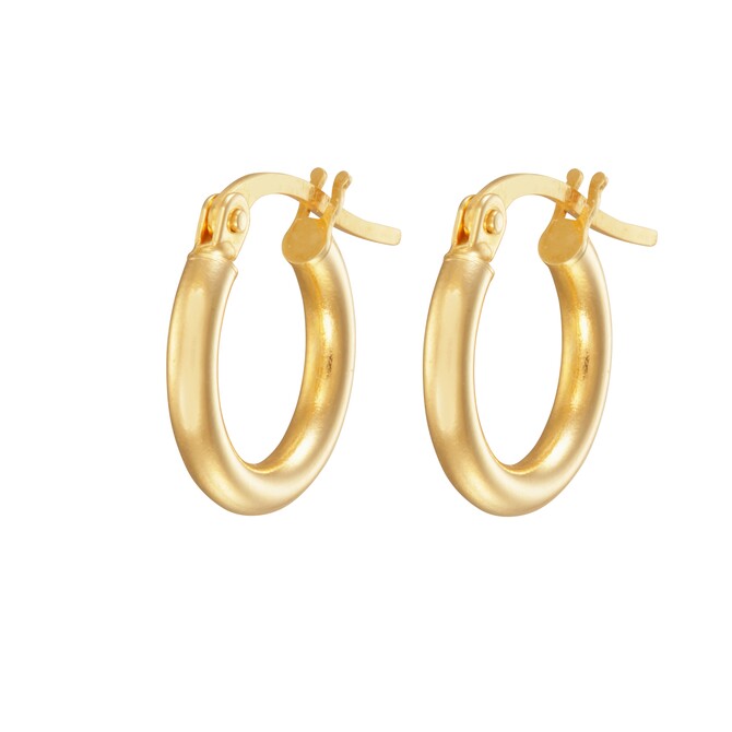 Stroili circle earrings in yellow gold