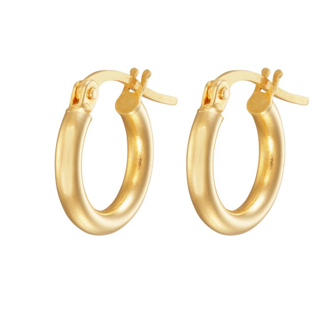 Stroili circle earrings in yellow gold