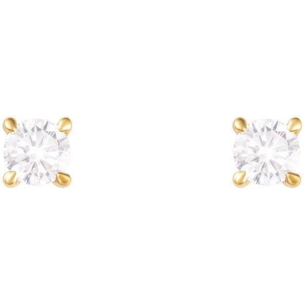 Stroili Claire women's earrings in yellow gold with a light point