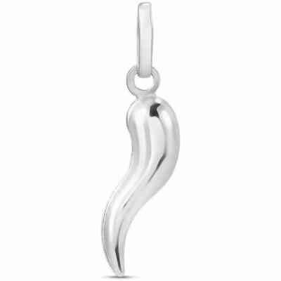Stroili croissant pendant in white gold