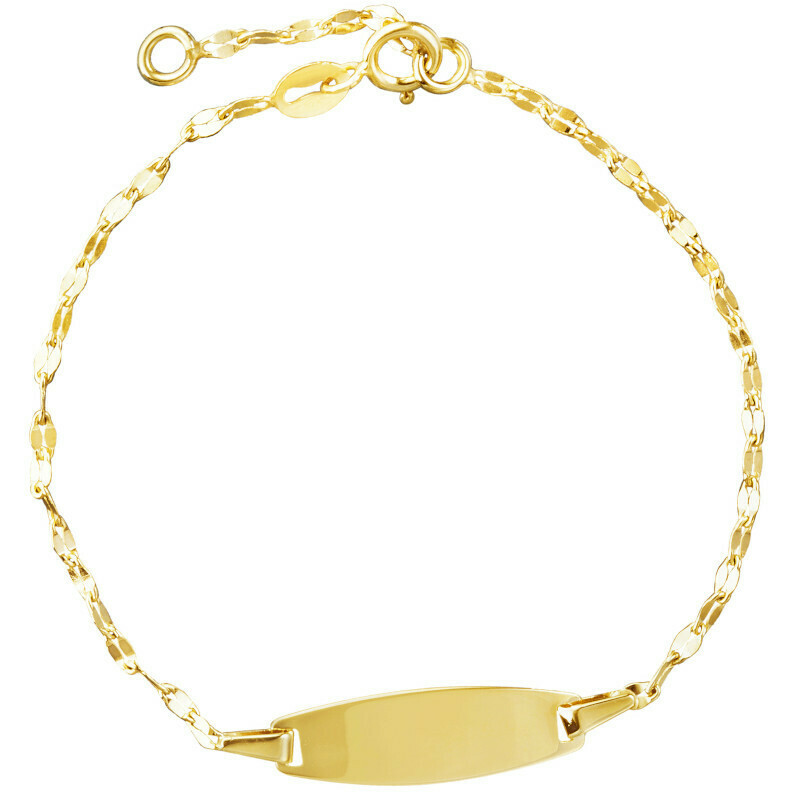 Stroili customizable newborn bracelet in yellow gold