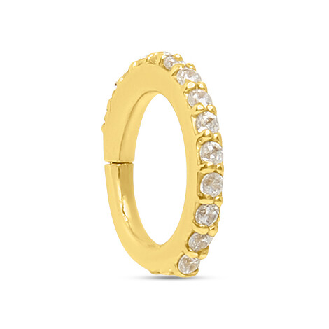 Stroili ear piercing in yellow gold and cubic zirconia