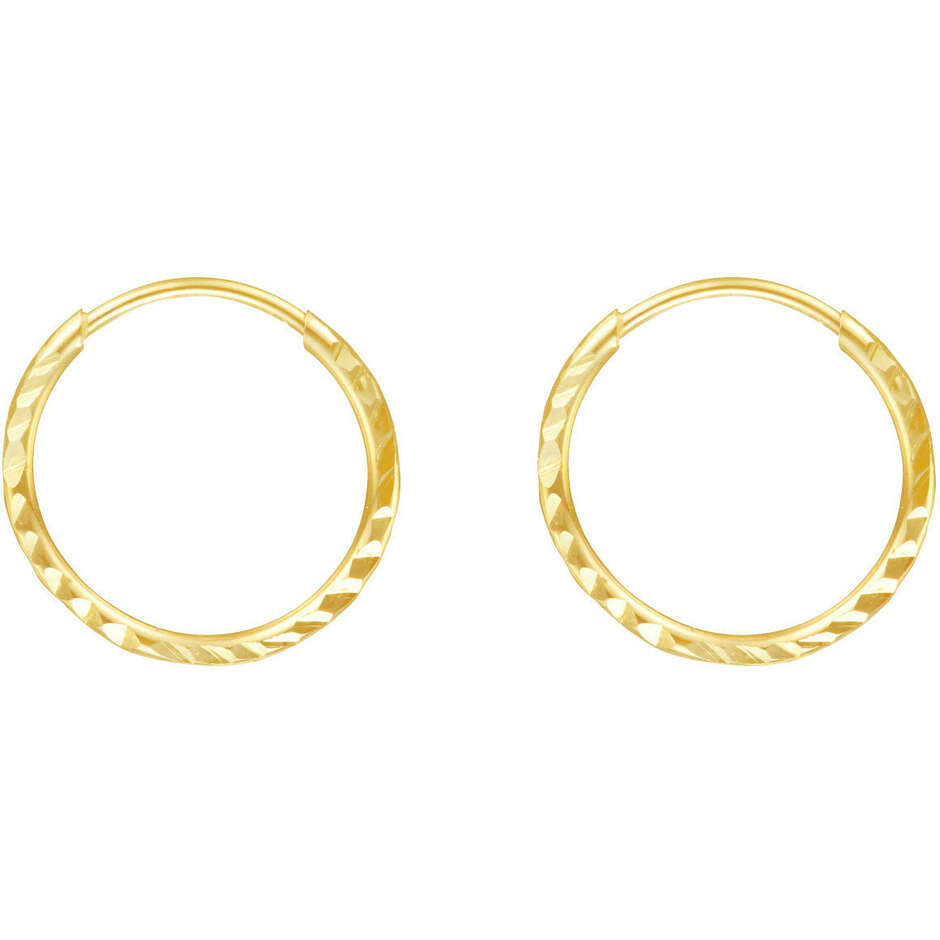 Stroili gold hoop earrings