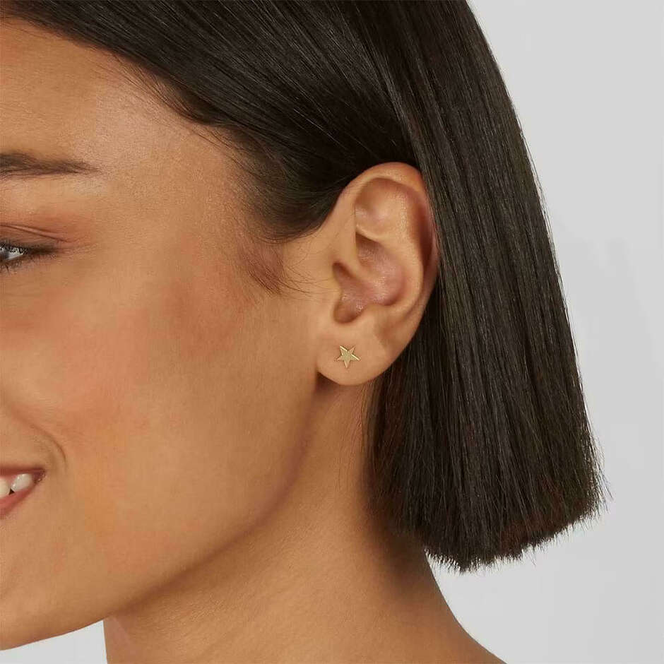 Stroili Gold Star Earrings for Women