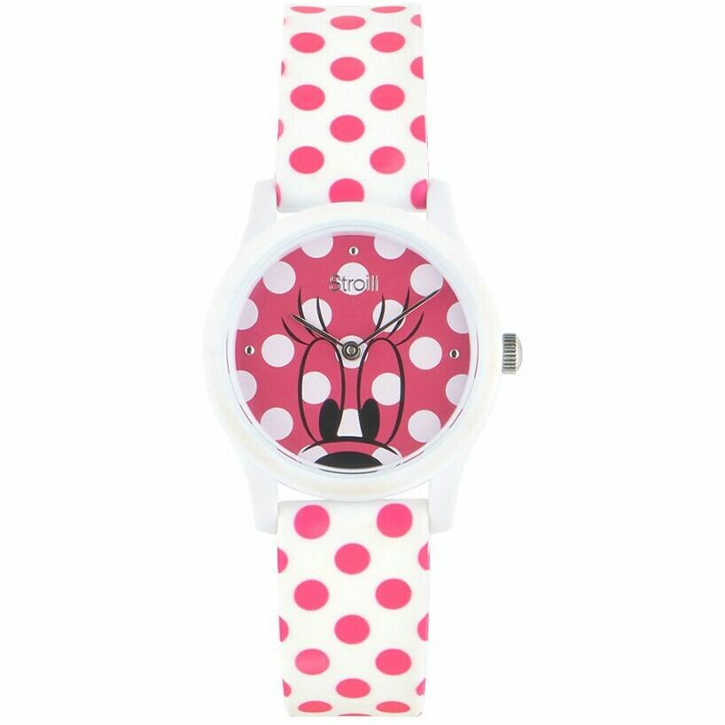 Stroili Happy Times women's watch with pink polka dot dial