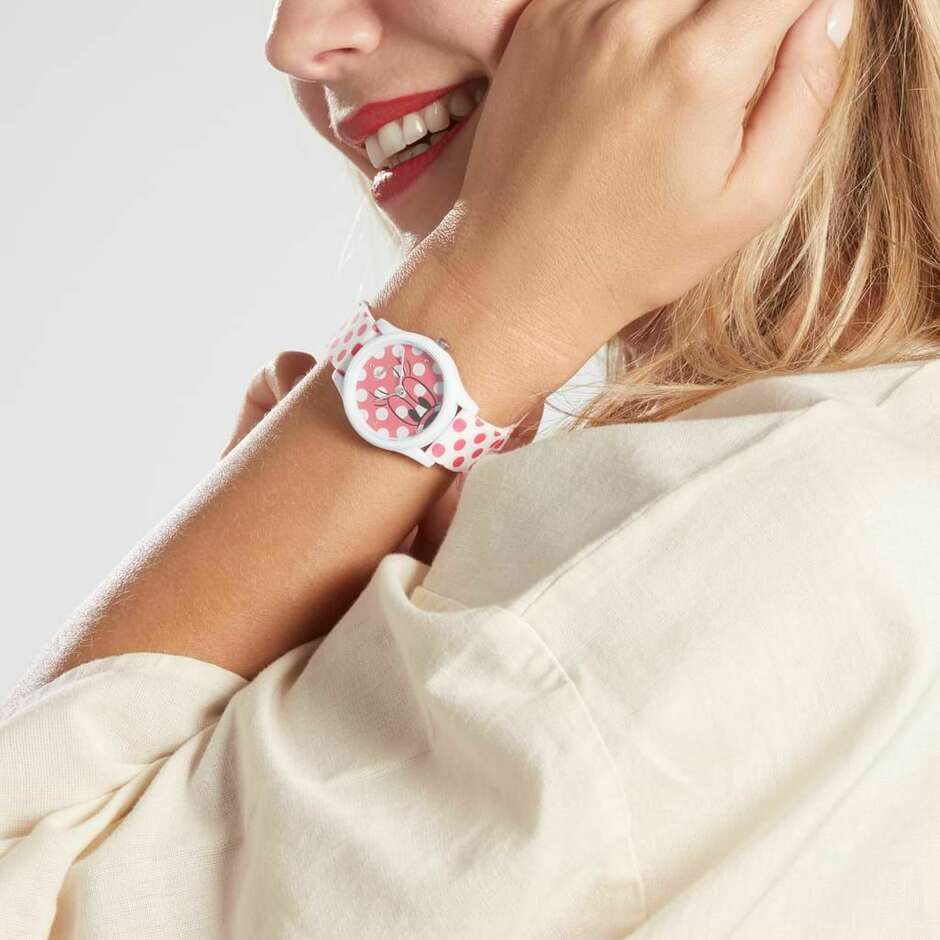 Stroili Happy Times women's watch with pink polka dot dial