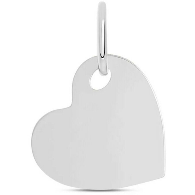 Stroili heart pendant in white gold pendant