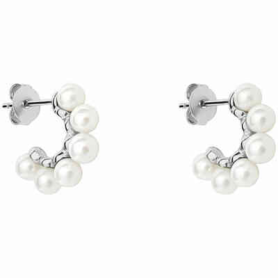 Stroili hoop earrings in silver and white pearls Stroili hoop earrings in silver and white pearls