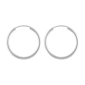 Stroili hoop earrings in white gold