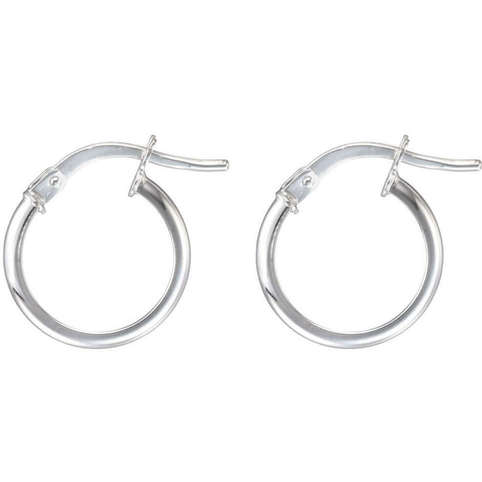 Stroili hoop earrings in white gold