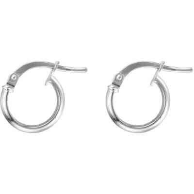 Stroili hoop earrings in white gold