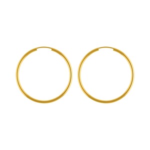 Stroili hoop earrings in yellow gold