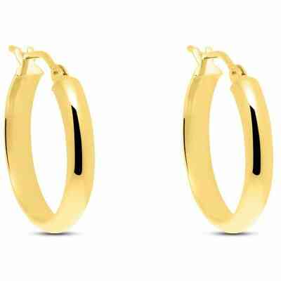 Stroili hoop earrings in yellow gold
