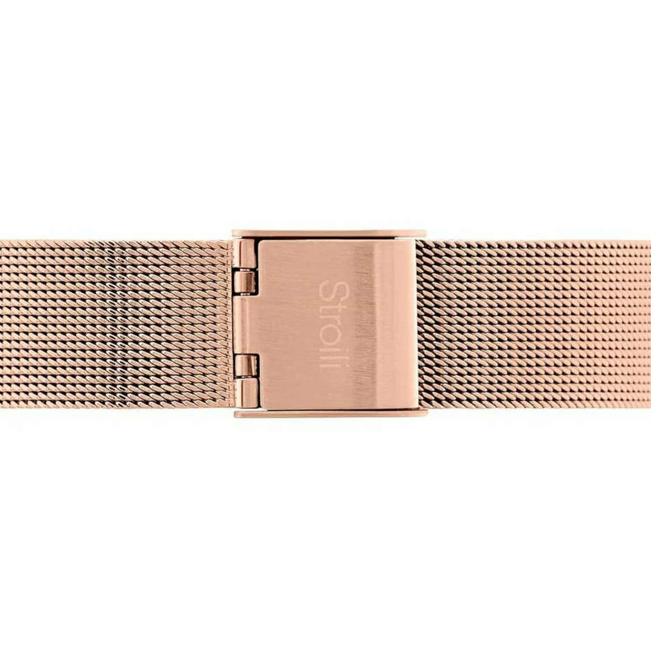Stroili pink Milanese mesh women's quartz watch