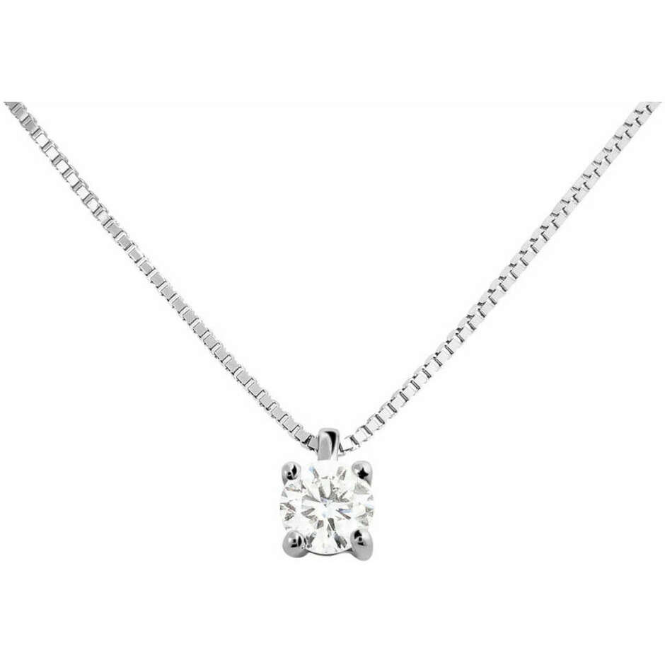Stroili Punto Luce Necklace in White Gold and Cubic Zirconia 5mm