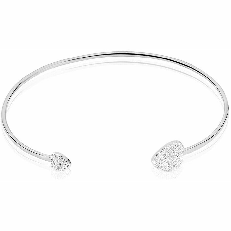 Stroili rigid bracelet with heart and zircons