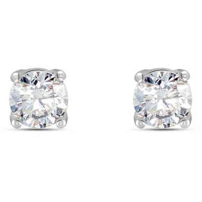 Stroili Silver Lobe Earrings with Zircon Stroili Silver Lobe Earrings with Zircon