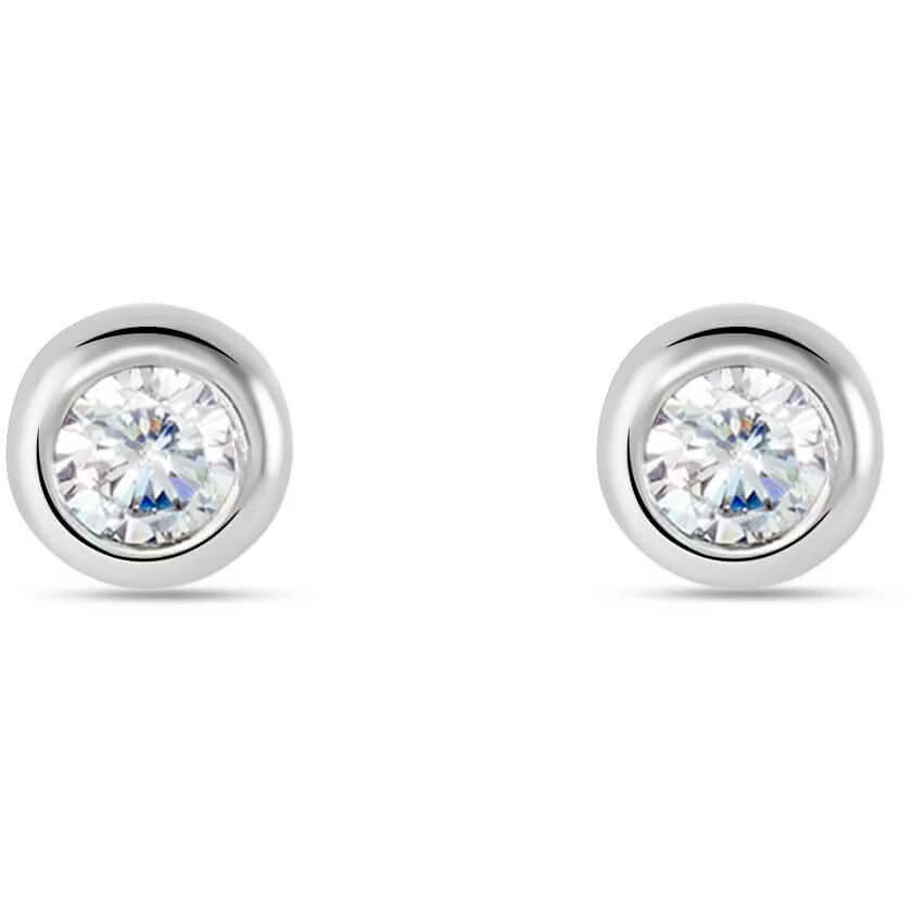 アクセサリー Sale:Stroili italian jewel Stroili Silver Lobe Earrings with Zircon | Franco Cuomo Gioielli