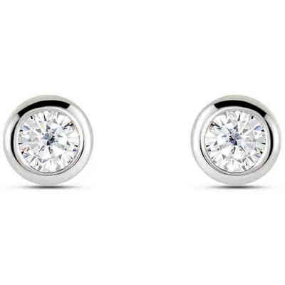 Stroili Silver Lobe Earrings with Zircon Stroili Silver Lobe Earrings with Zircon