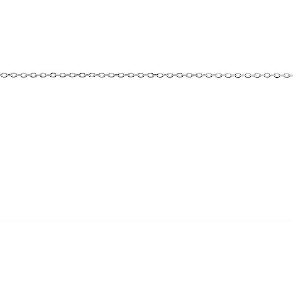 Stroili small chain in white gold forzatina mesh 42 cm