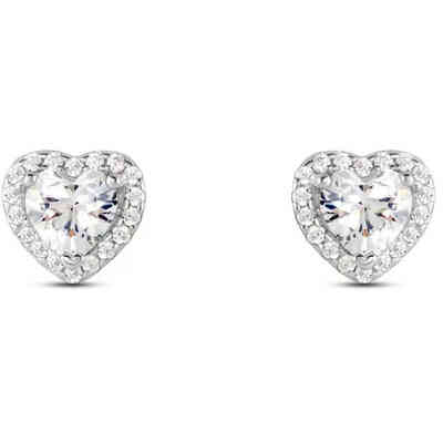 Stroili women's earrings in silver with zircon