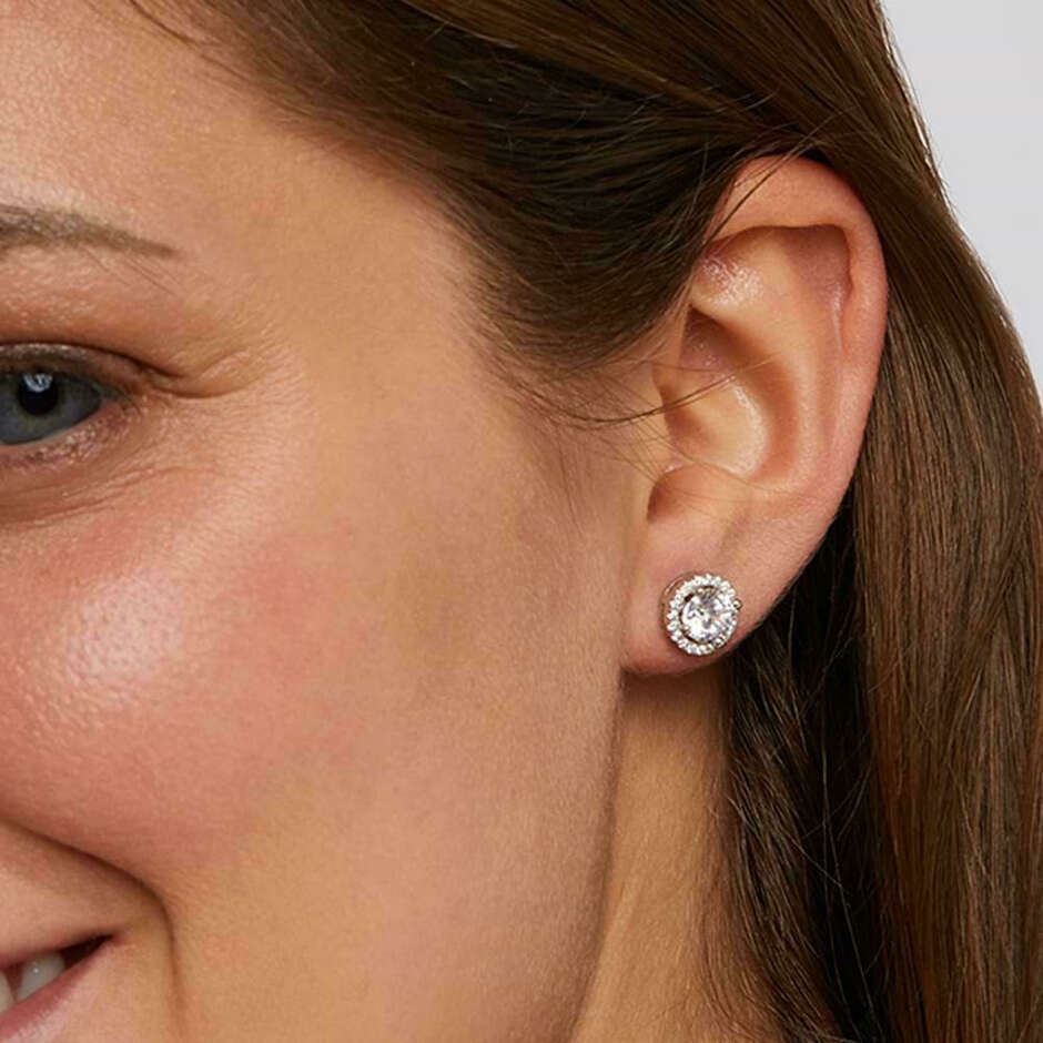 Stroili Women's Earrings in Silver with Zircon